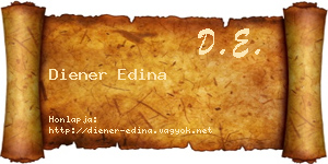 Diener Edina névjegykártya