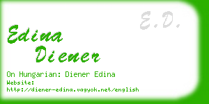 edina diener business card